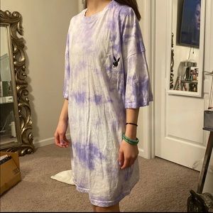 Lilac Playboy Oversized T-Shirt Dress